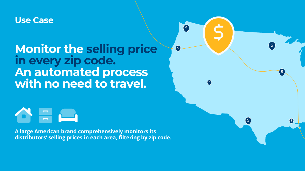 Monitor the selling price in every zip code